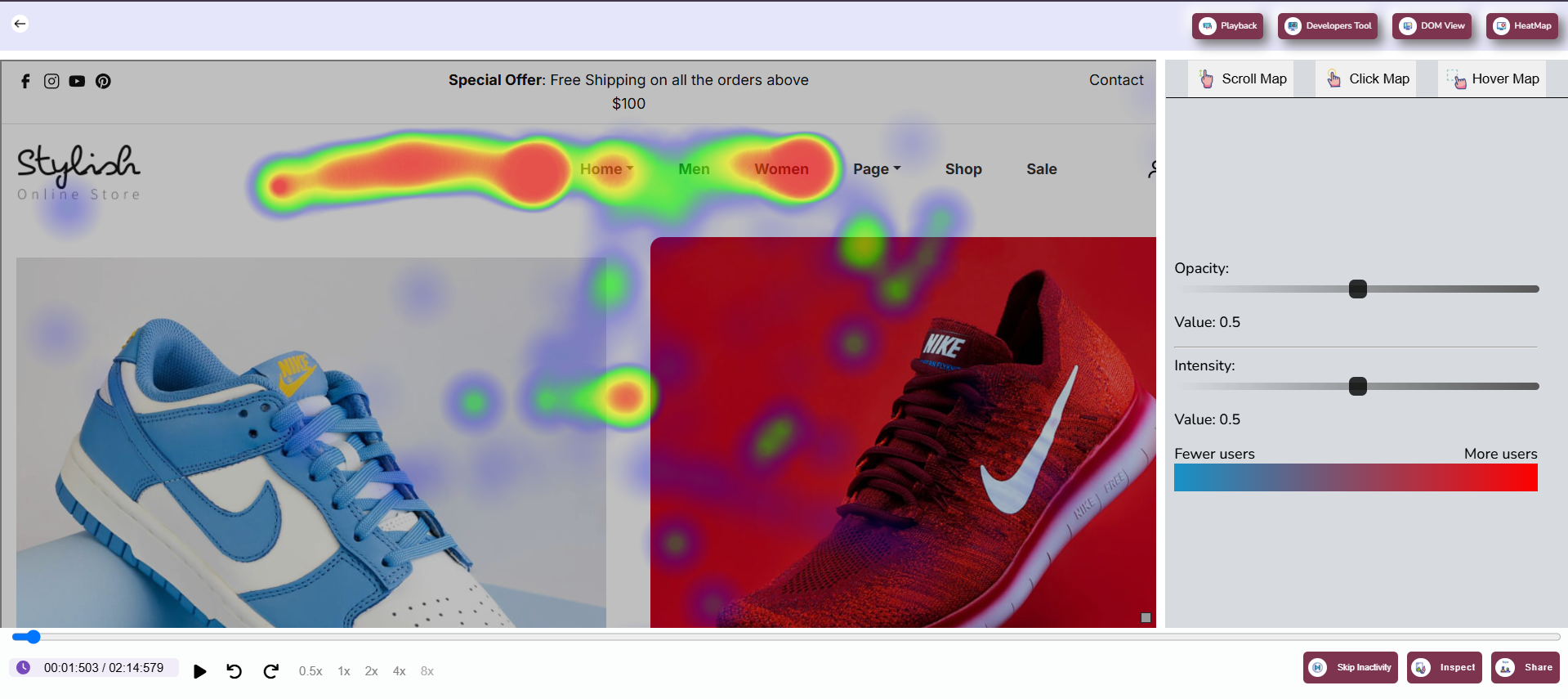 Scroll Maps Example